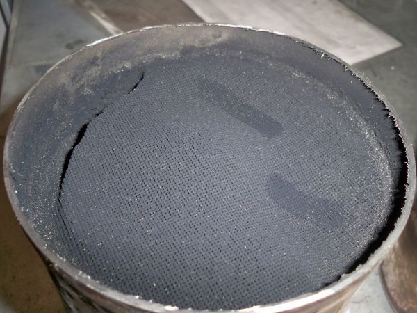čištění DPF a katalyzátorů - Čištění filtru pevných částic po předchozím chemickém čištění